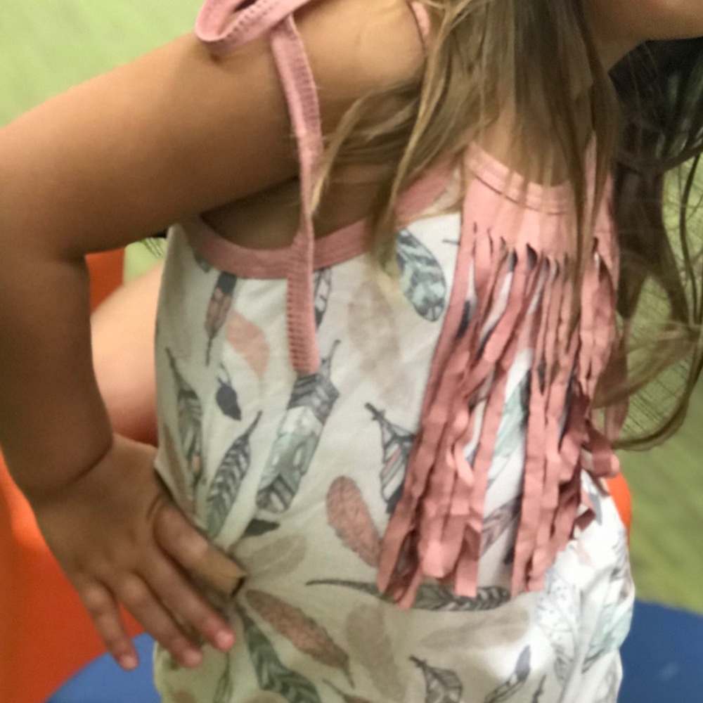 Cutest feather romper *last day*